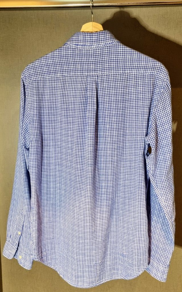Camisa Ralph Lauren azul cuadros talla M