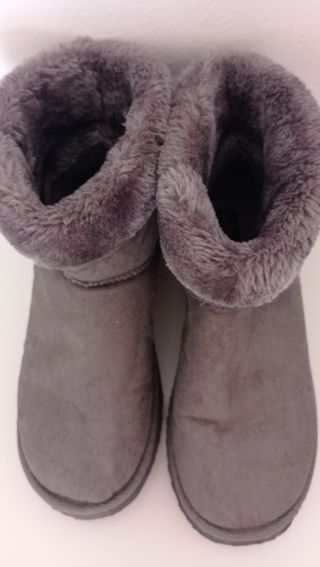 botines tipo ugg grises Primadonna Collection N37