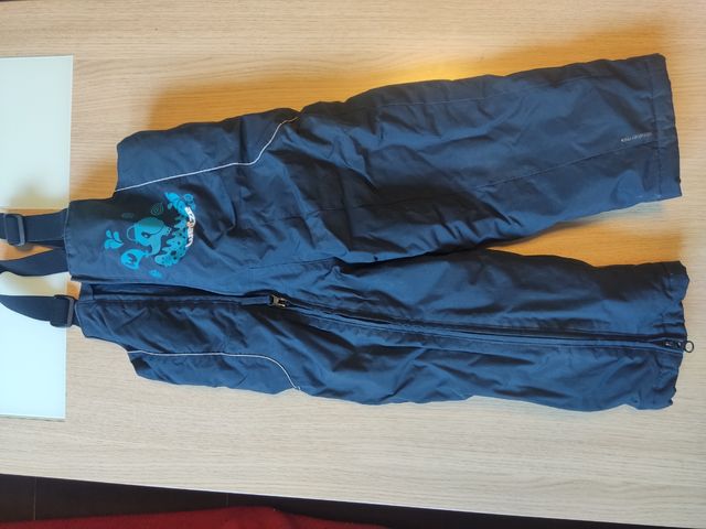 Pantalón Ski verde y otro azul , mono peto esquiar