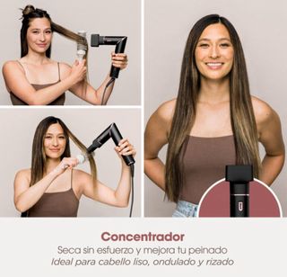 Secador de pelo y moldeador 3 en 1