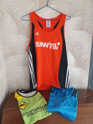 "MAILLOT CICLISMO  ASHMEI" + 3 CAMISETAS RUNNIN.