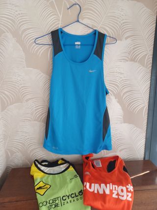 "MAILLOT CICLISMO  ASHMEI" + 3 CAMISETAS RUNNIN.