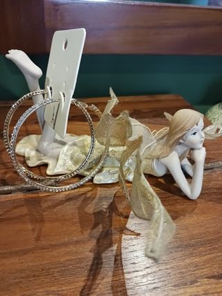 Pendientes aro dorado y circonitas nuevos