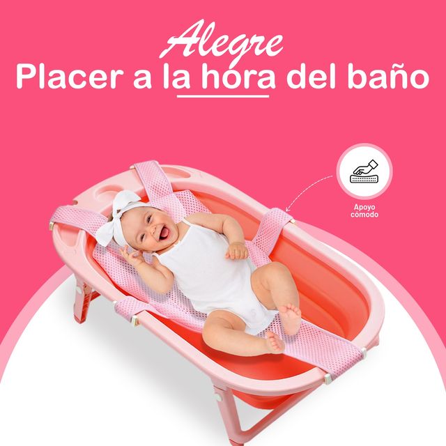 Seggiolino da bagno per bambini in tessuto rosa Baby Wonders®