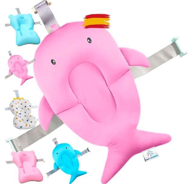 Baby Wonders®, cuscino da bagno a forma di coda di balena rosa
