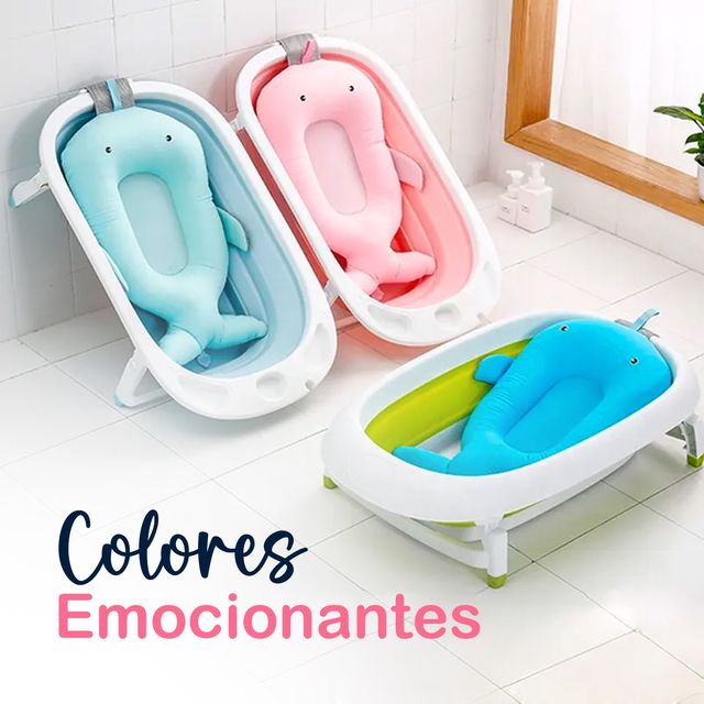 Baby Wonders®, cuscino da bagno a forma di coda di balena rosa