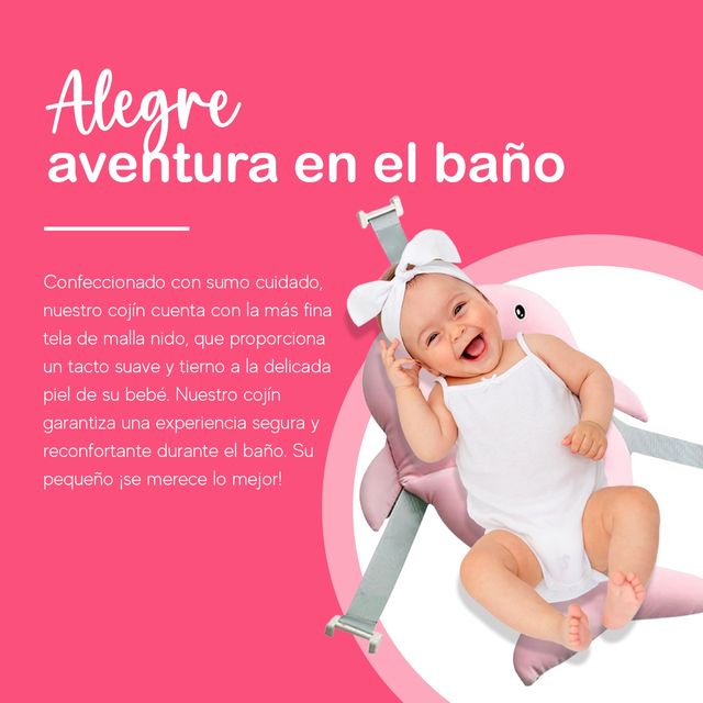 Baby Wonders®, cuscino da bagno a forma di coda di balena rosa