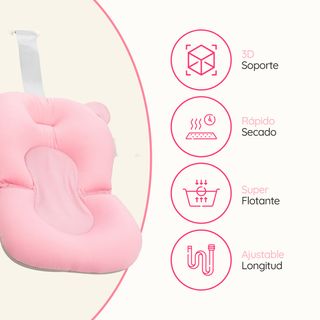 Baby Wonders® Cojin Bañera Bebe Universal Rosa