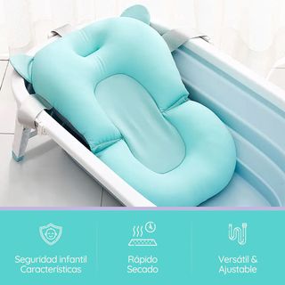 Baby Wonders® Cojin Bañera Bebe Universal Azul
