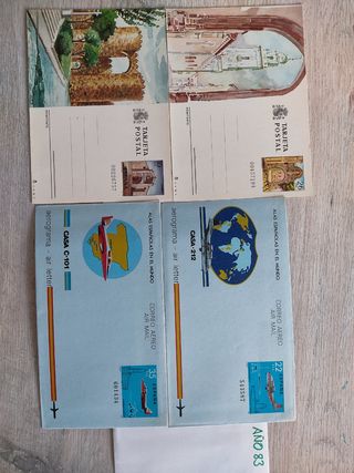 AEROGRAMAS, SELLOS.FILATELIA