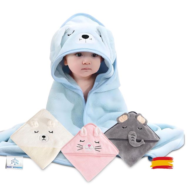 Baby Wonders® - Accappatoio da bagno per bambini, colore: blu