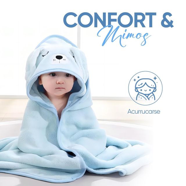 Baby Wonders® - Accappatoio da bagno per bambini, colore: blu