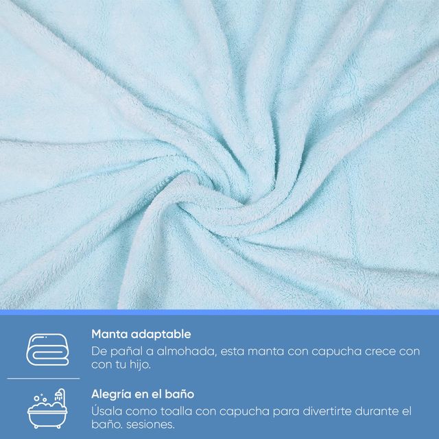 Baby Wonders® - Accappatoio da bagno per bambini, colore: blu