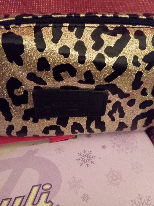 Astuccio Glitter Leopardato Camomilla