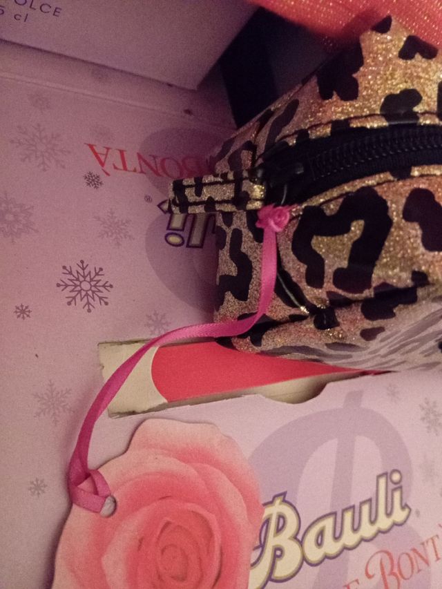 Astuccio Glitter Leopardato Camomilla