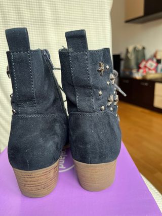 botines azul marino