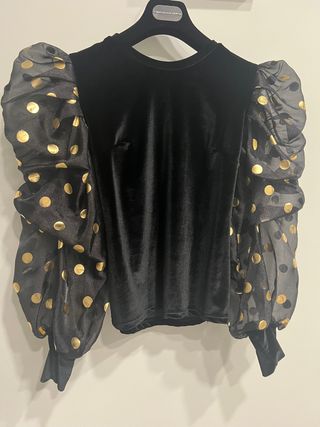 Top fiesta de terciopelo