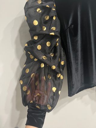 Top fiesta de terciopelo