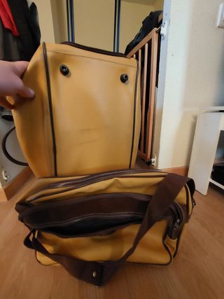 Juego de maletas de piel 👜🎒🎒