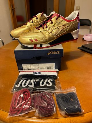 Asics Gel Lyte III Ronnie Fieg KITH KFE USA GOLD