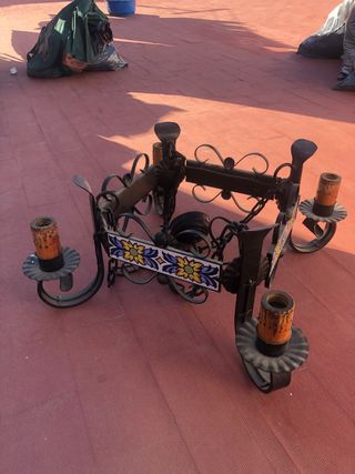 Lámparas de salón de forja