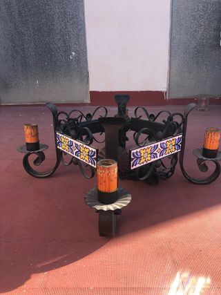 Lámparas de salón de forja