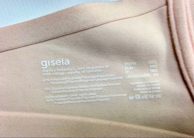 Sujetador GISELA Talla 100 C