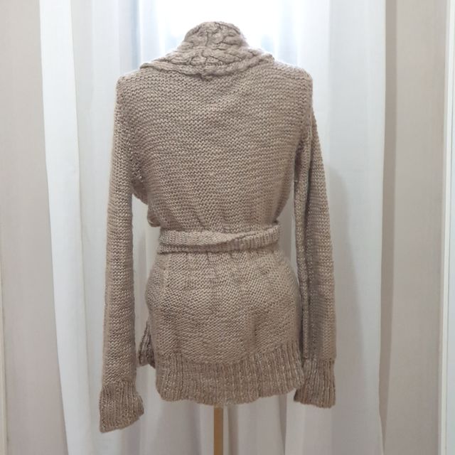 Chaqueta lana beige
