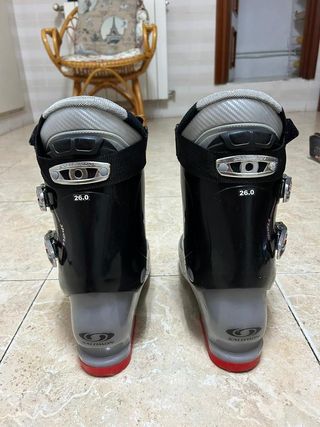 Esquíes Fisher y botas Salomon