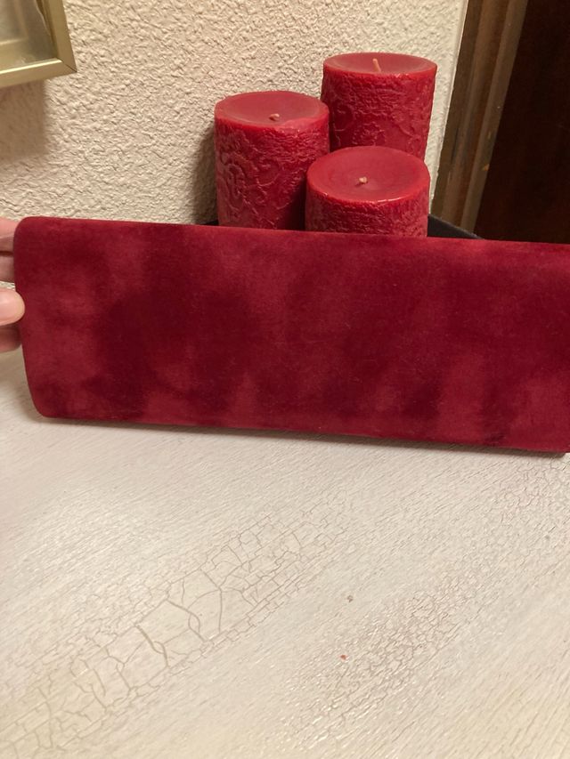 Bolso rojo oscuro para eventos