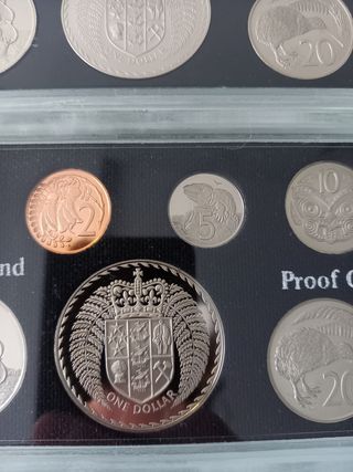 Proof sets Nueva Zelanda 1975 y 1976