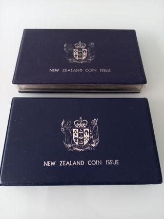 Proof sets Nueva Zelanda 1975 y 1976