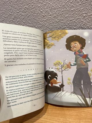 Libro: El patito feo en inglés y español