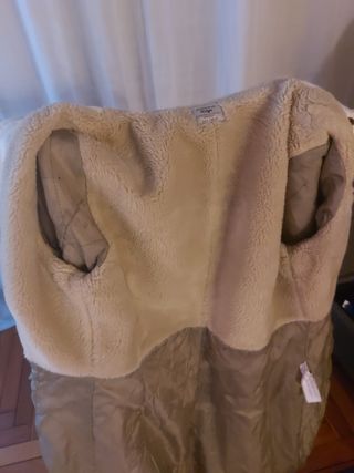 Abrigo paño cuello 