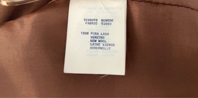 Giacca donna marrone un pura lana vergine