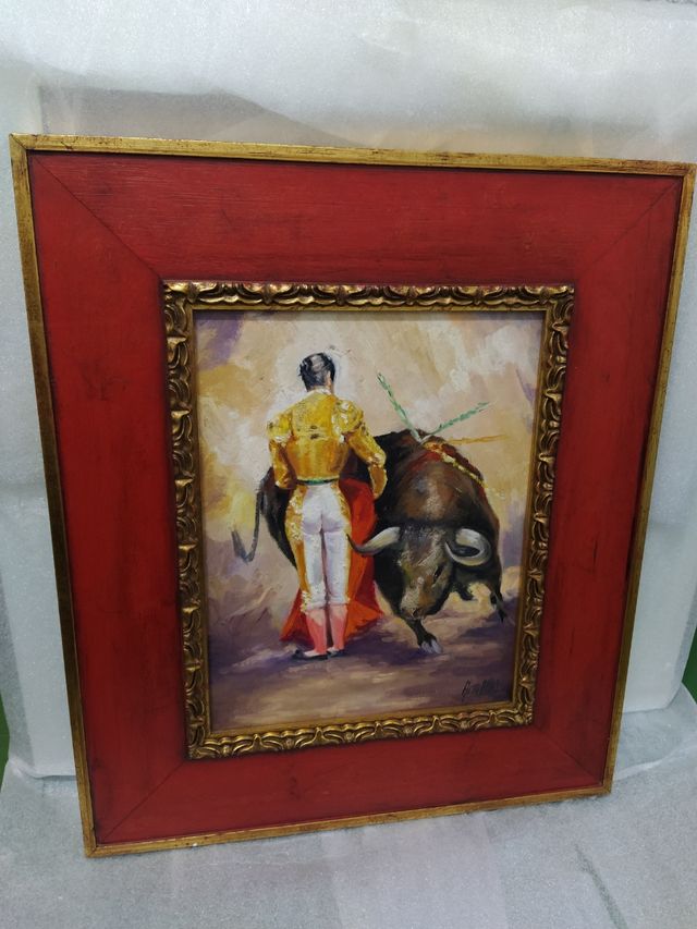 Pintura de torero original firmada