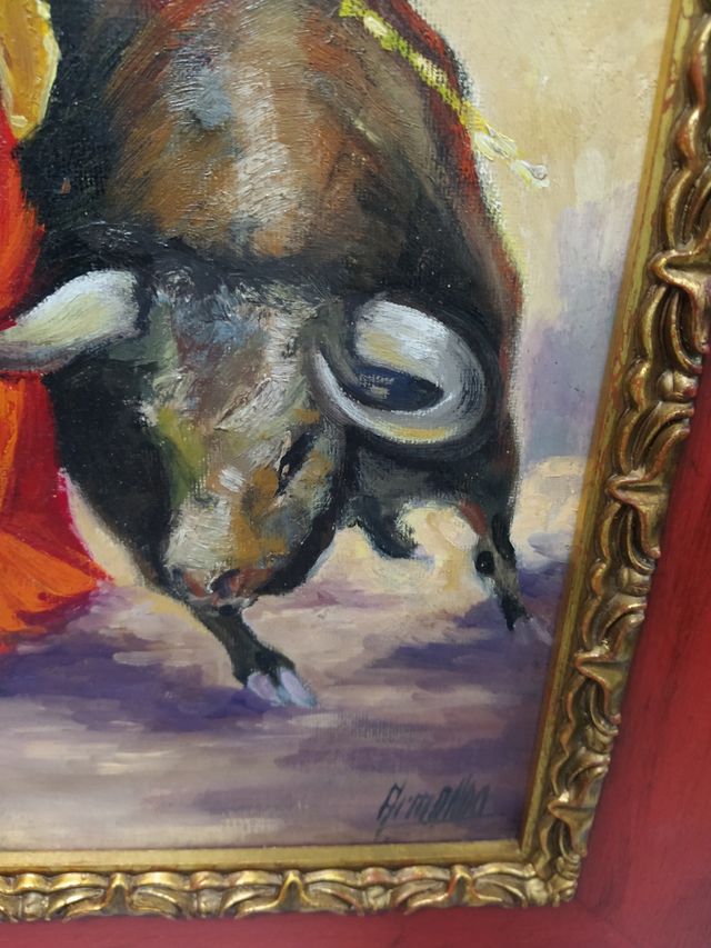 Pintura de torero original firmada