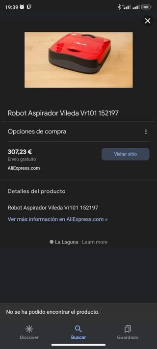 Robot aspiradora Vileda VR101