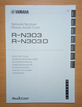 Receptor estéreo Yamaha R-N303D plateado