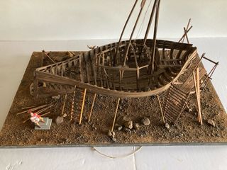 Maqueta barco astillero