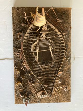 Maqueta barco astillero