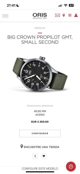 Reloj Oris Big Crown Propilot GMT 45mm