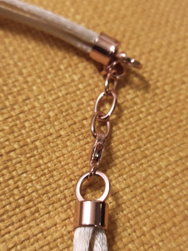 Collana girocollo raso rosa