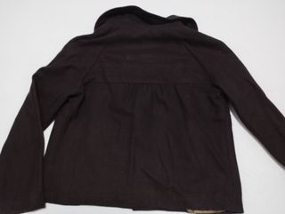 Abrigo de paño marrón