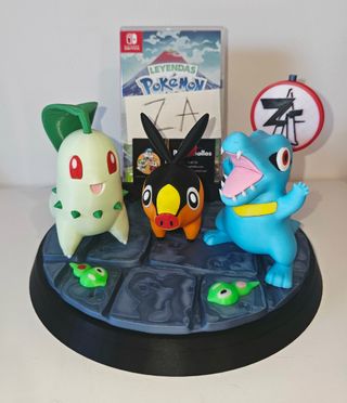 FIGURA DIORAMA EXPOSITOR POKÉMON LEYENDAS ZA 3D