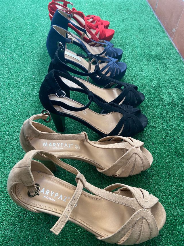 Lote de 3 pares de Zapatos de tacón