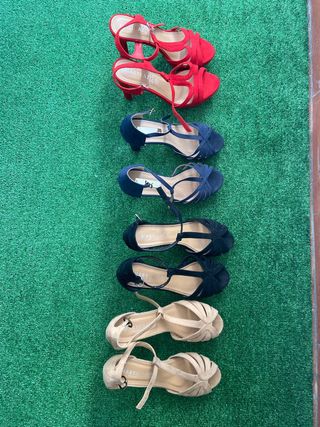 Lote de 3 pares de Zapatos de tacón