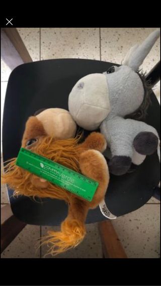 5 peluche tutti al prezzo indicato