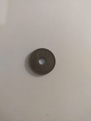 Moneda 25 pesetas año 97 Melilla