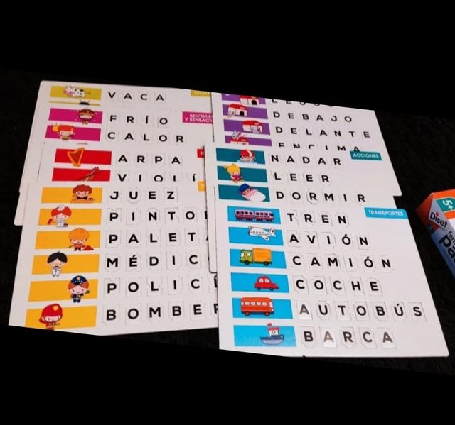 Juego formar palabras diset